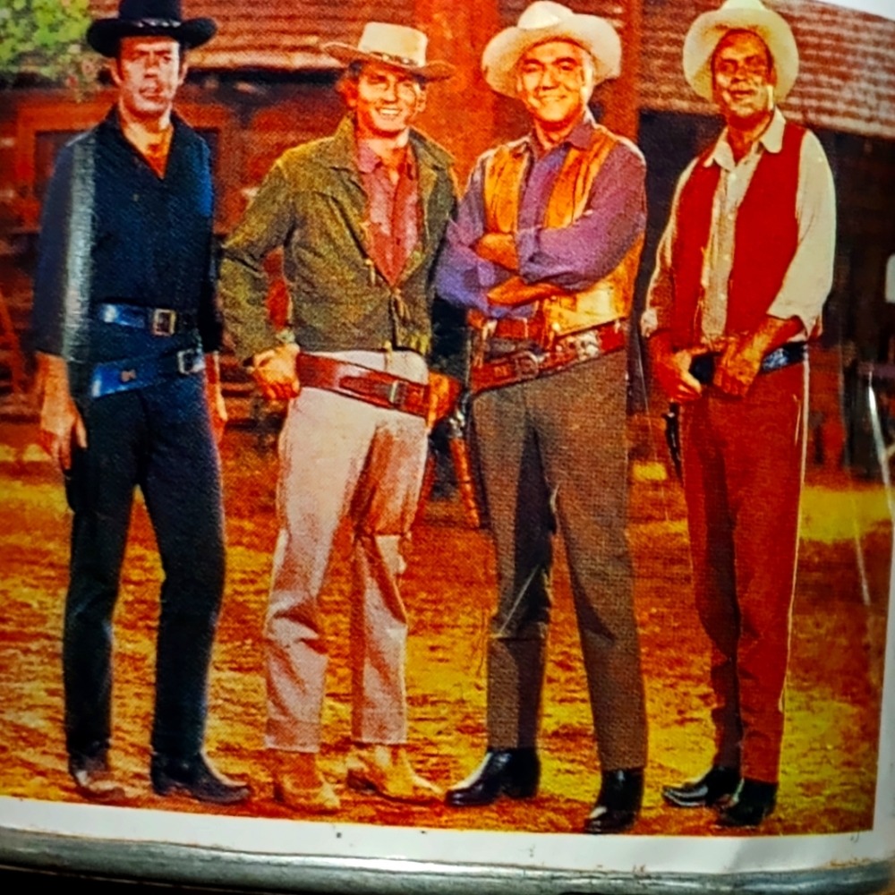 Bonanza Theme Tin Camping Cups